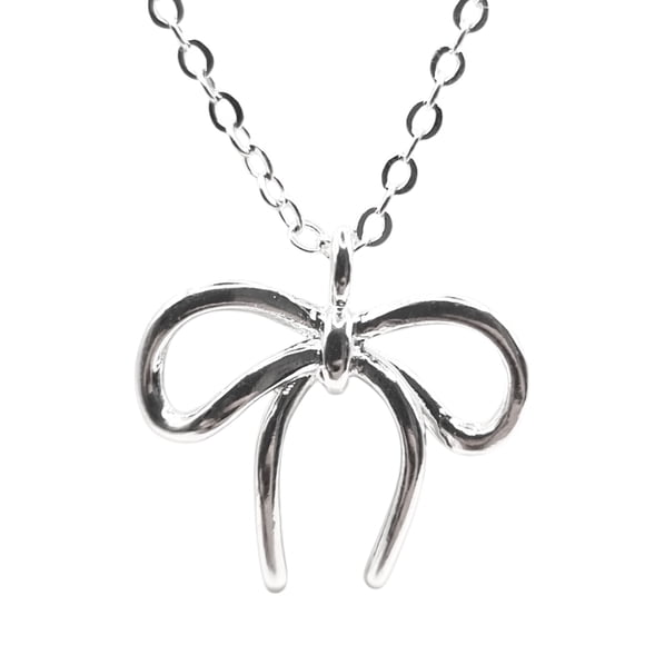 Collar Colgante lazo en Plata 925