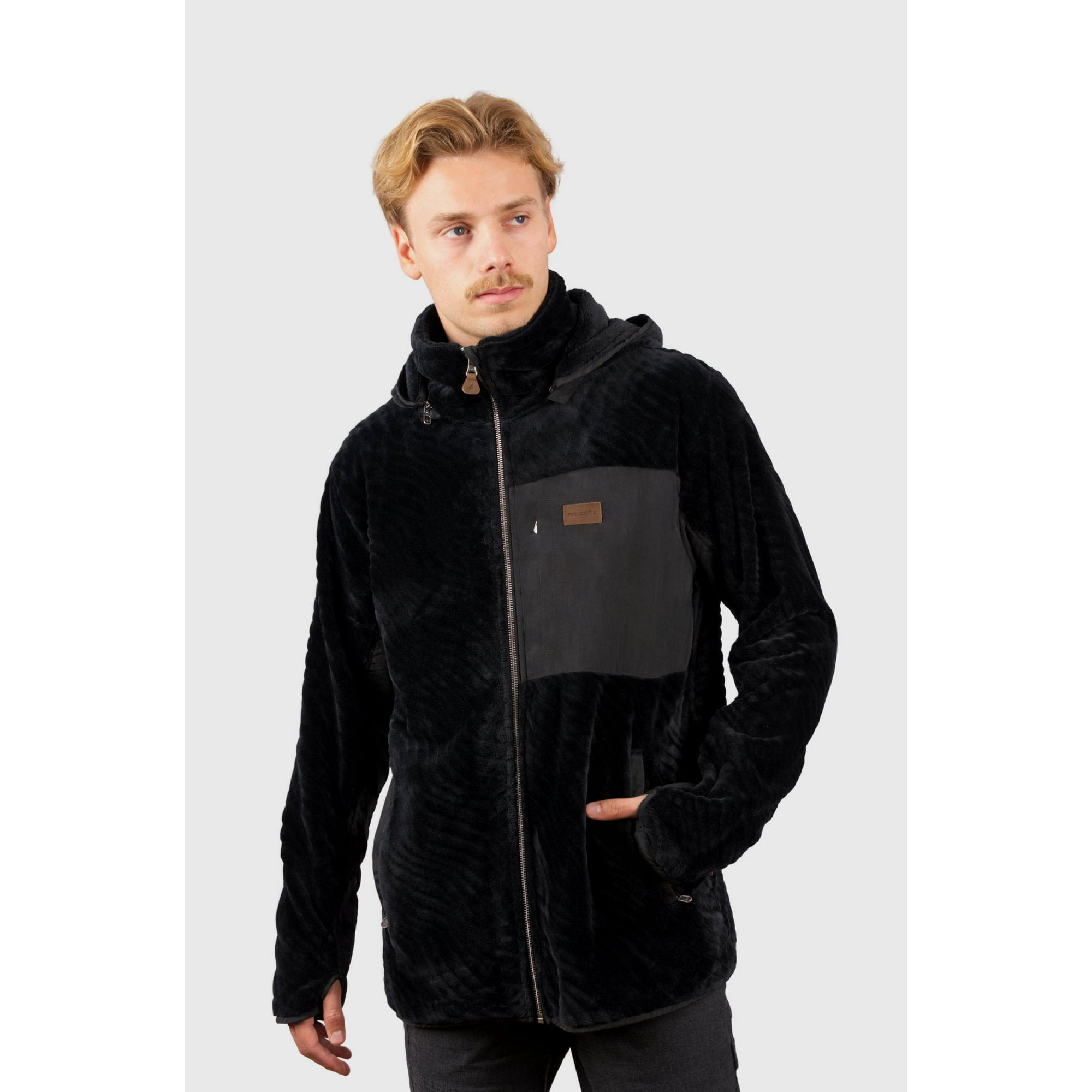 Chaqueta Shaggy Waves Negro Hombre Falcone