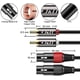 thumbnail image 3 of Cable de audio J&D 2 RCA macho a doble XLR hembra de 1,8 m, 3 of 7
