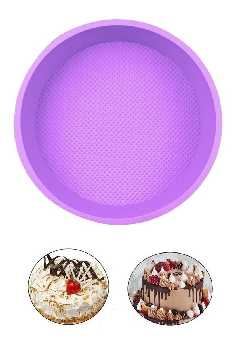 Genérico - Molde Silicona Queque Molde Torta Molde De Silicona Redondo