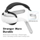 thumbnail image 5 of Correa VR para la cabeza con batería integrada de 6000mAh Sistema de ajuste ergonómico Durabilidad reforzada Compatible con el casco VR Meta Quest 3/3S-Blanco, 5 of 7