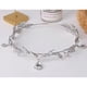 thumbnail image 4 of Diadema con corona de boda con hojas de diamantes de imitación, diadema con colgante de cristal para cumpleaños y bodas., 4 of 7