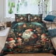 thumbnail image 1 of Funda nórdica de Papá Noel con estampado 3D, juego de ropa de cama decorativo de 3 piezas, funda nórdica con funda de almohada, microfibra suave con cremallera., 1 of 3