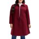 thumbnail image 1 of GRACE & GRANDEUR Abrigos de Invierno para Mujer Tallas Grandes Chaquetas de un Solo Pecho Abrigos Largos 3X Burdeos, 1 of 8