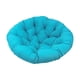 thumbnail image 1 of Hamaca con cojín, cojín para silla columpio para uso interior o exterior, mecedora, cojín colgante para silla tipo huevo, cojín redondo para jardín, , Azul, 1 of 5