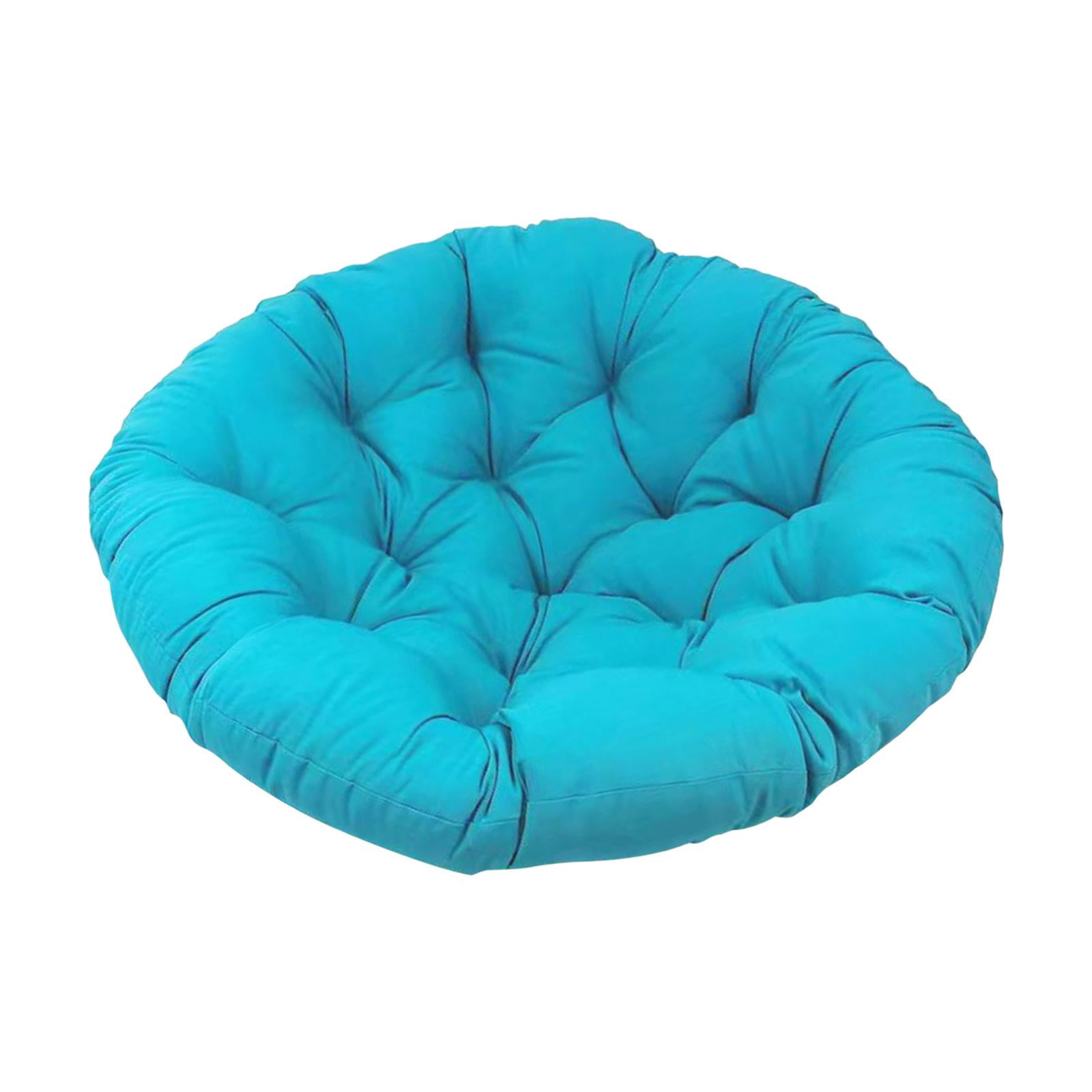 Magideal - Hamaca Con Cojín, Cojín Para Silla Columpio Para Uso Interior O Exterior, Mecedora, Cojín Colgante Para Silla Tipo Huevo, Cojín Redondo Para Jardín, , Azul