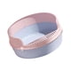 thumbnail image 2 of Bandeja De Arena Para Mascotas Dise?o Circular Fácil De Limpiar Extraíble Para Gatito Conejito Rosa, 2 of 5