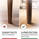 thumbnail image 3 of Protectores para muebles X-Protector 24 piezas redondos marrones de 5 cm, 3 of 6