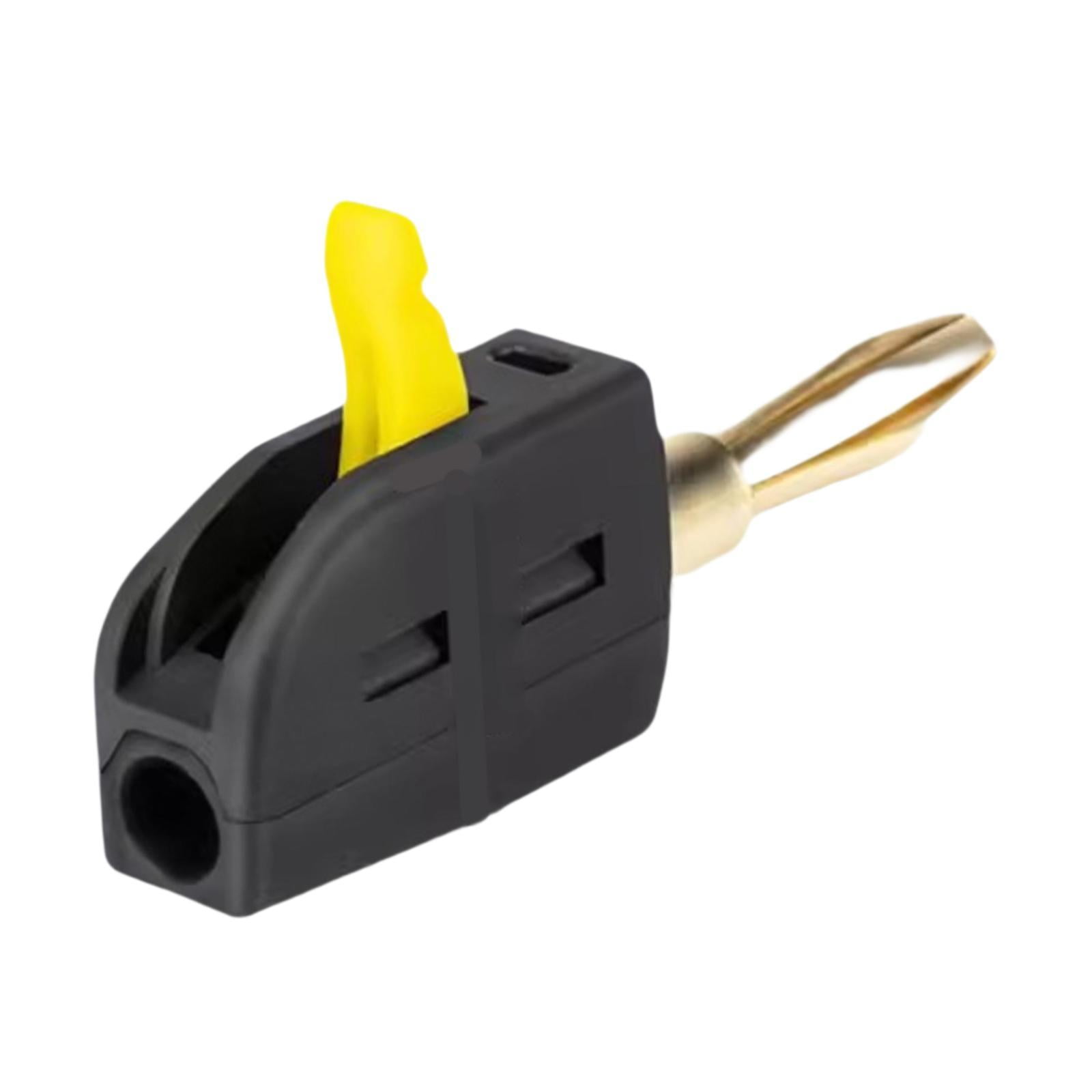Magideal - Enchufe De Plátano De 4 Mm, Conexión De Cable, Conductividad Estable, Mini Plan De Plátano Apilable, 250 V/32 A, Para Cables De Altavoces, Cines De In Negro