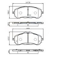 Pastillas Freno Para Auto Comline Cbp32232