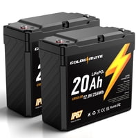 Batería Lifepo4 Goldenmate 12 V 20 Ah (2 Paquetes) Ip67 A Prueba De Agua