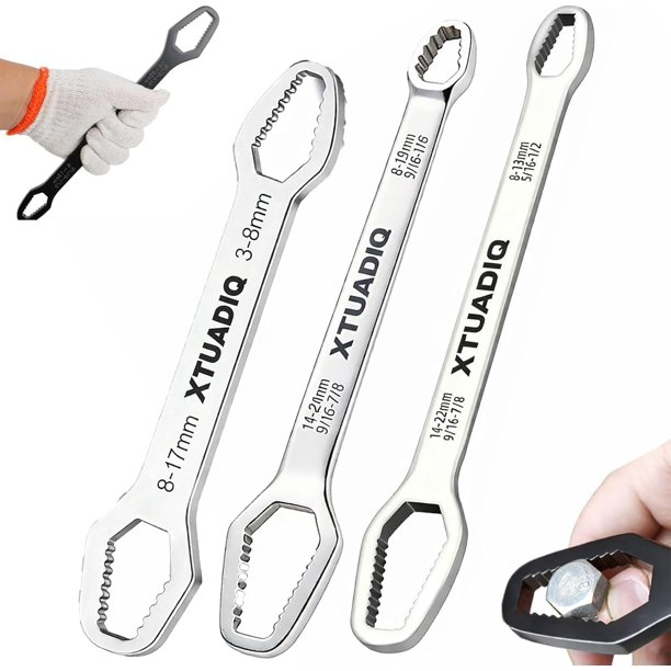 Llave autoajustable 8-22mm doble cabeza exterior hogar reparación coche