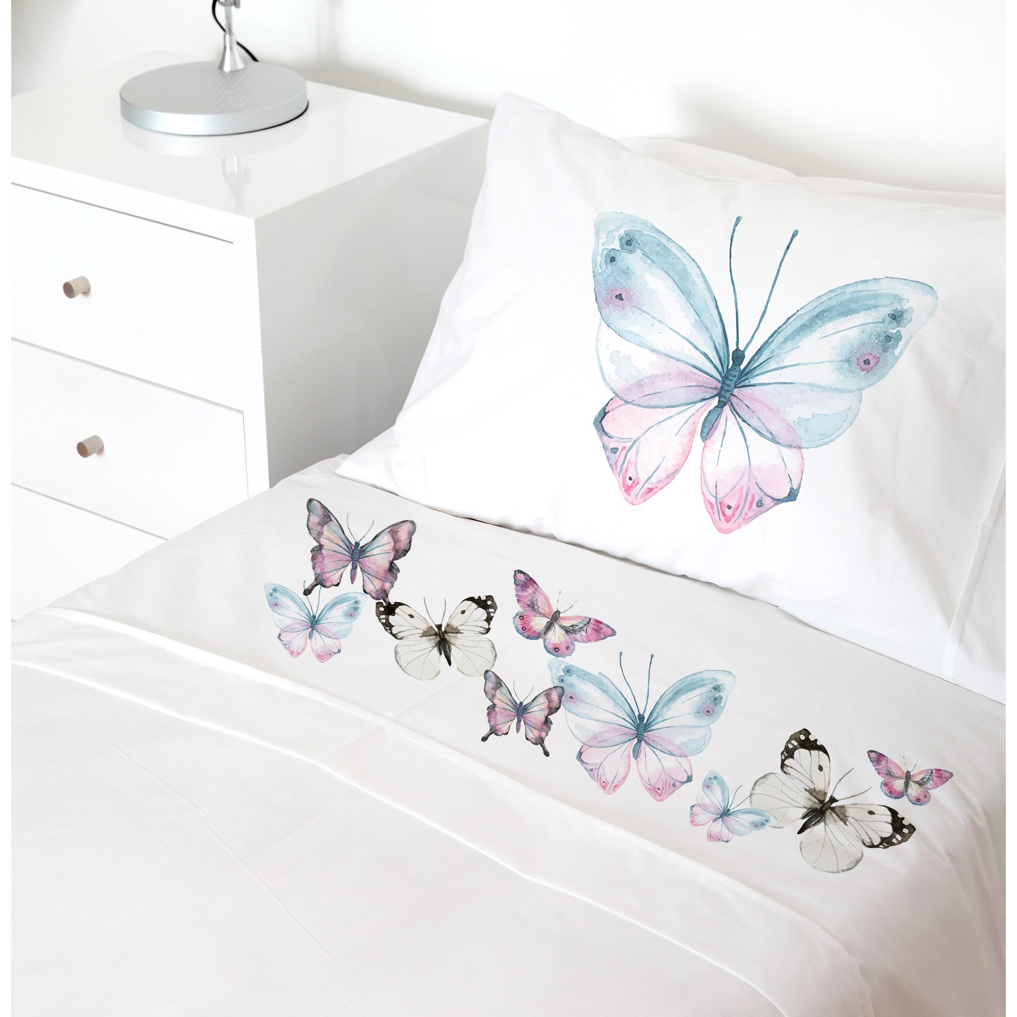 Tuyo Print - Juego De Sábanas Transición Mariposas