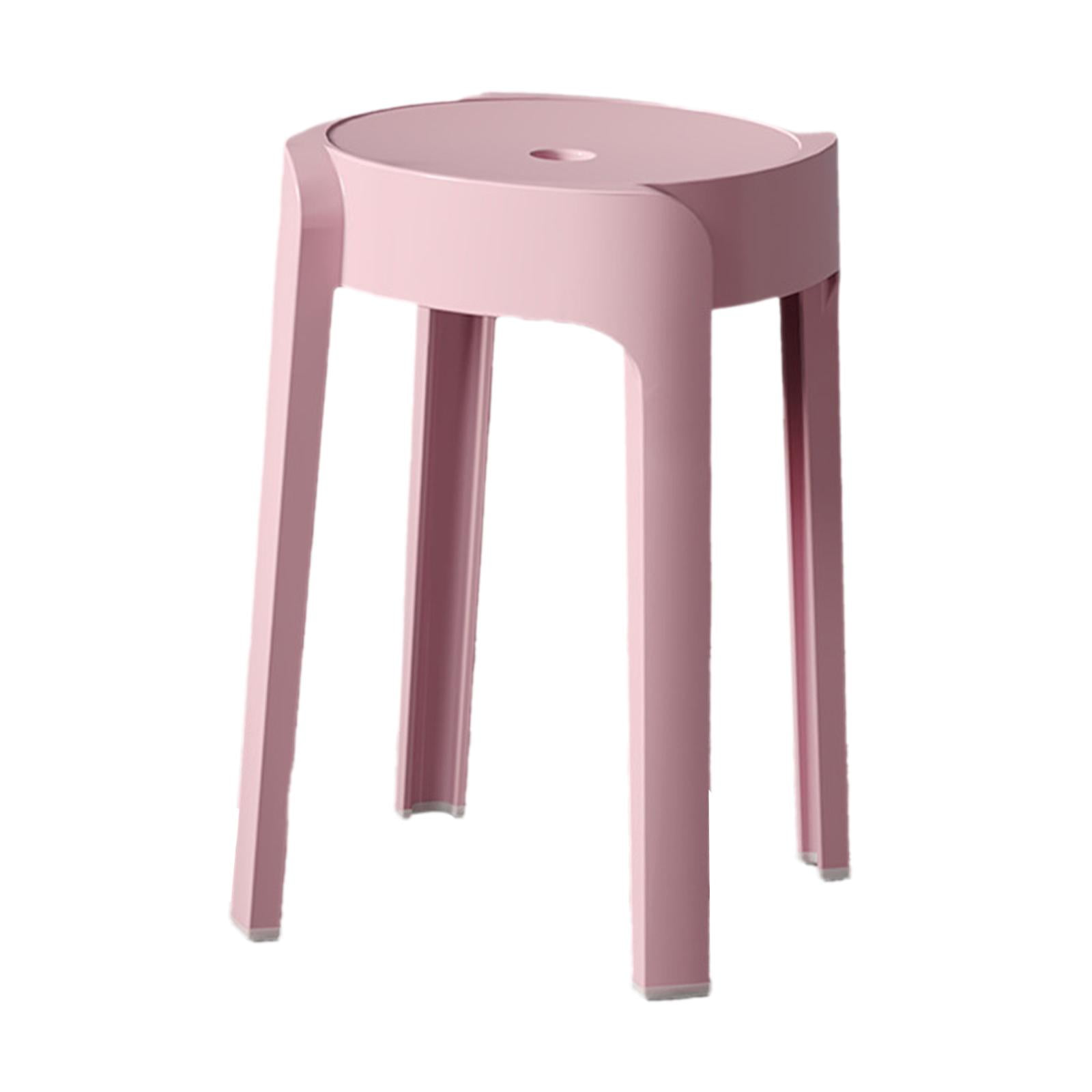 Bothyi - Taburete Redondo Portátil Para Mesa De Comedor, Taburete Para Comedor, Restaurante, Apartamento, Color Rosa
