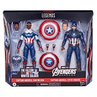 Figura Hasbro Sam Wilson Y Steve Rogers 6 Pulgadas - Marvel