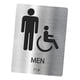 thumbnail image 4 of Placa De Letrero De Baño, Letrero De Baño Moderno Para Hombres Y Mujeres, Estilo De Baño De Negocios A, 4 of 5