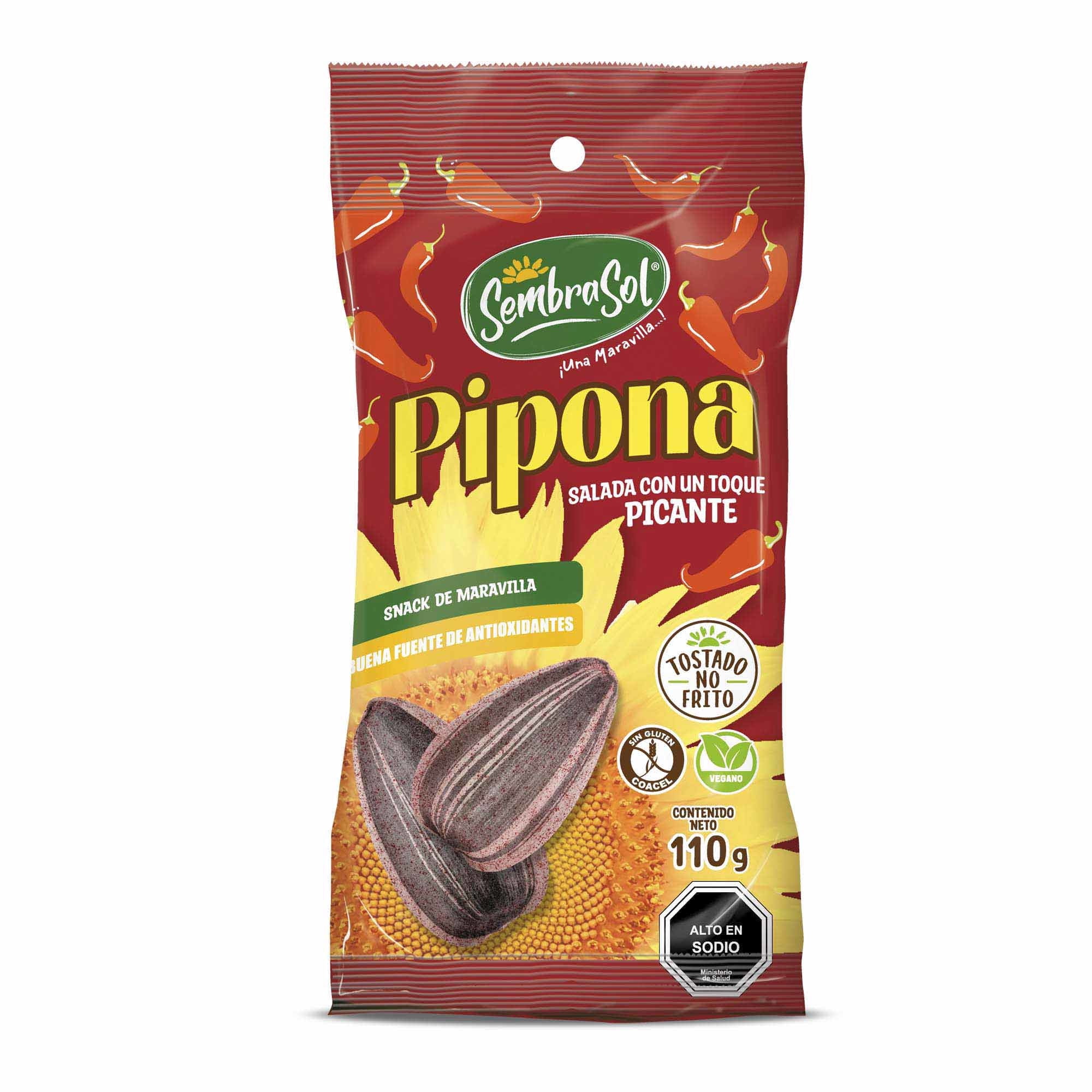 Snack De Maravilla Pipona Salada Tostada Picante 110 g Sembrasol