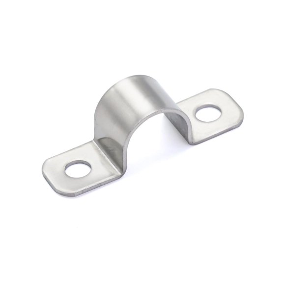 Abrazaderas para conduit FamlTol de 2 orificios, acero inoxidable, diámetro exterior de 10 mm, 20 pi