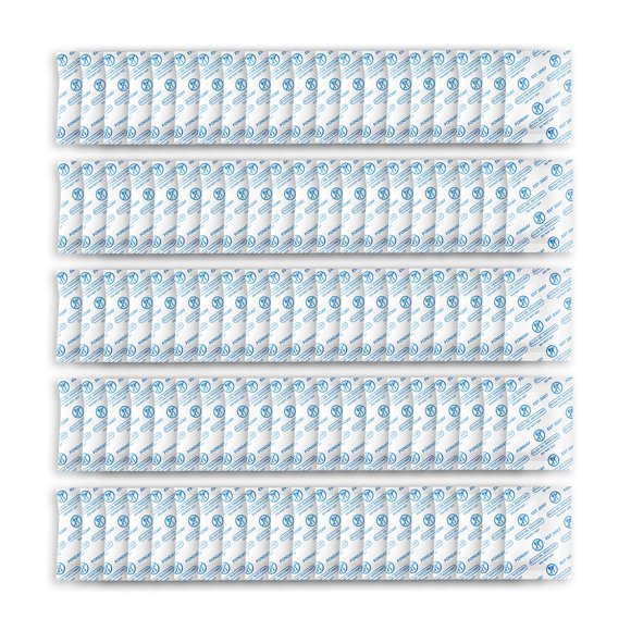 Paquetes de desecantes de gel de sílice Fonday, aptos para uso alimentario, 2 g x 100 paquetes