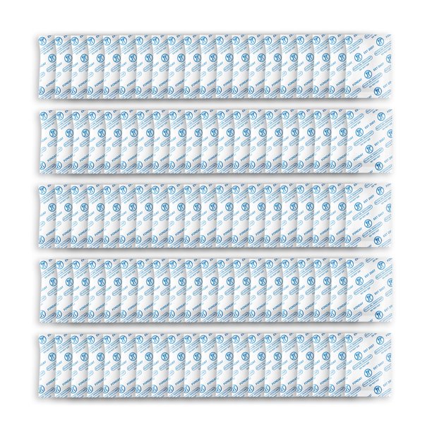 Paquetes de desecantes de gel de sílice Fonday, aptos para uso alimentario, 5 g x 100 paquetes