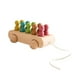 thumbnail image 2 of Baby Pull Car Juguetes De Madera Creatividad Aprendizaje Para Interacción Fiesta De Vacaciones, 2 of 5
