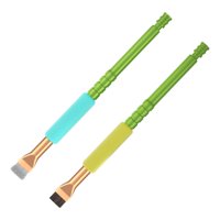 Magideal - 2X Cepillo De Limpieza De Almohadilla, Herramienta De Cepillo Para Quitar El Polvo, Mango Eva Antideslizante Para Reparación De Teléfonos Pcb, Cepillo