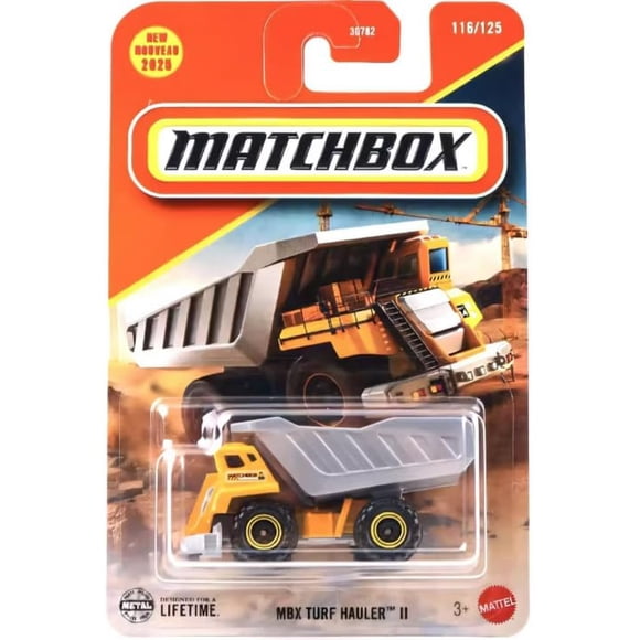 Camión Volquete Diecast Hot Wheels MBX Turf Hauler II Amarillo