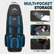 thumbnail image 4 of Bolsa de viaje para golf uniHimal 38 cm negra‑azul con ruedas, 4 of 7