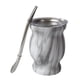thumbnail image 2 of Kit De Taza De Mate Para Regalar, Taza De Té De Doble Pared Para Dormitorio, Salón De Té, Oficina, Color Gris, 2 of 5