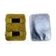 thumbnail image 3 of Almohadilla de mano para soldadura trasera aluminizada, guantes ignífugos de cuero PU térmicos, almohadilla para soldadura de Camping, soldador, corte, 3 of 5