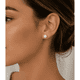 thumbnail image 2 of Aros Perla 10mm Mujer Enchape Oro 18k Clásicos Elegantes, 2 of 3