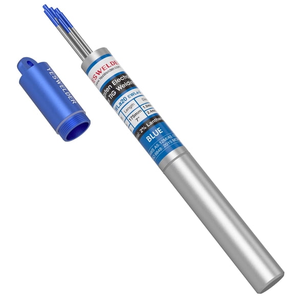 Electrodo de tungsteno para soldadura TIG YESWELDER 2% lantanado, paquete de 5