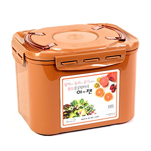 Recipiente e-jen Premium para Kimchi y Chucrut 8,5 L con Tapa de Vacío