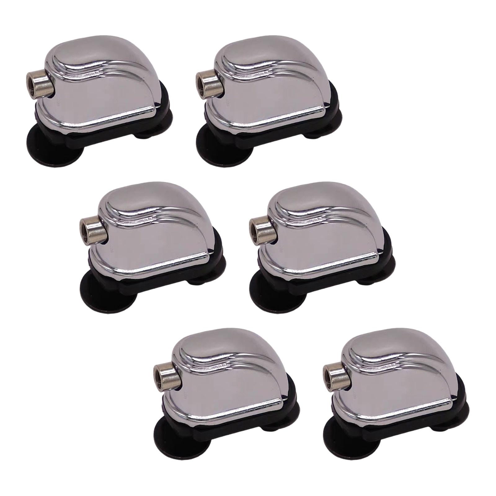 Magideal - Bellotas Para Caja, Orificios Espaciados A 26 Mm, Piezas Metálicas Para Instrumentos De Percusión, Fácil Instalación Con Tornillos, Montaje En Un Solo 6 Piezas