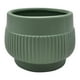 thumbnail image 2 of Set 2 Macetero Maceta Acabado Mate Verde Con Lineas Relieve, 2 of 7
