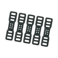 Ioensy - 5/10 Correas De Goma Negras Estables Para Grabadoras De Conducción De Manillar Y Linterna (5 Unidades)