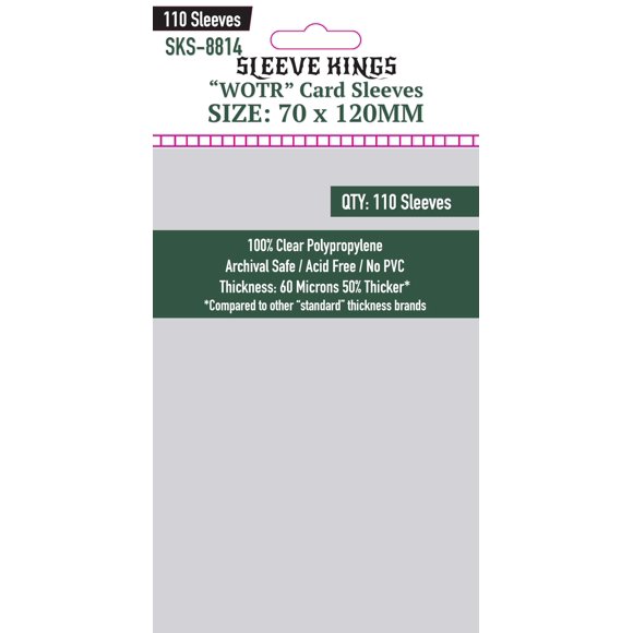 Fundas para Cartas Sleeve Kings 70 × 120 mm 60 micrones 110 uds