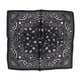 thumbnail image 2 of Pañuelo tipo seda 70 x 70 bandana elegante negro Talla Única, 2 of 5