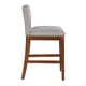 thumbnail image 2 of Upholstered Top Bar Stools with Studs and Wooden Legs (1 PC Only), 2 of 3