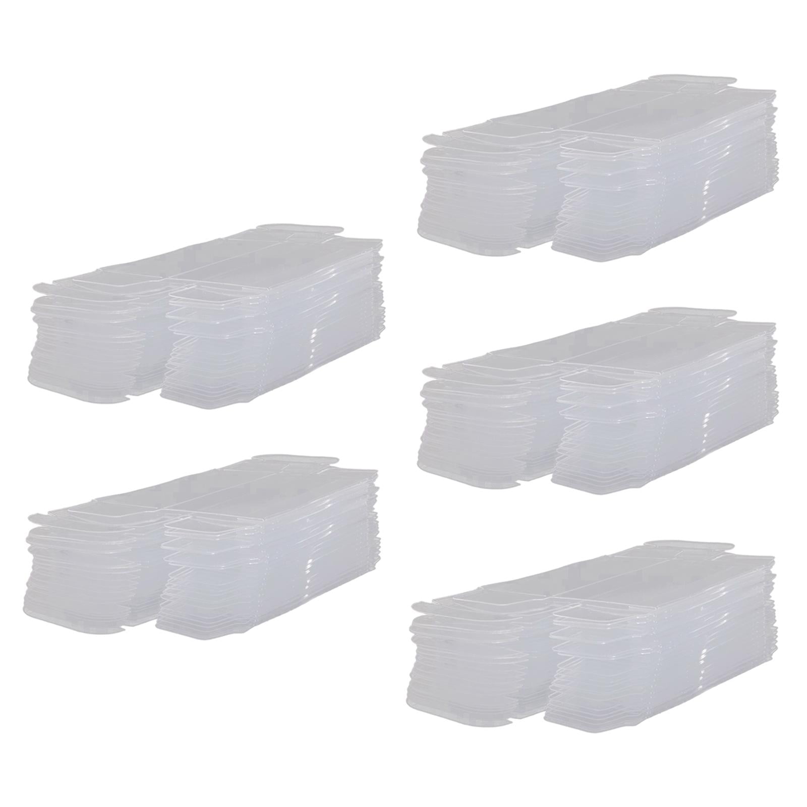 Magideal - Vitrina De Coche Modelo De Vehículo 50x 1/64, Caja Organizadora De Accesorios Para Caja De Exposición De Coche Modelo, Cajas De Pvc Transparentes Para M