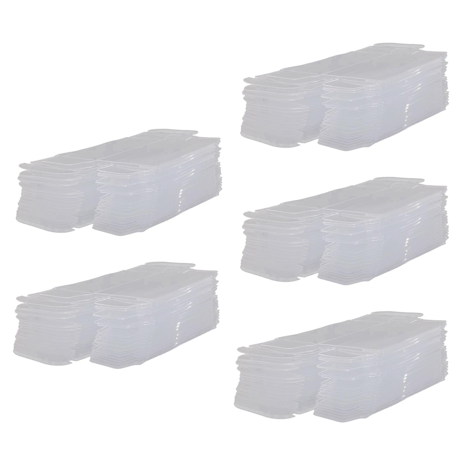 Magideal - Vitrina De Coche Modelo De Vehículo 50X 1/64, Caja Organizadora De Accesorios Para Caja De Exposición De Coche Modelo, Cajas De Pvc Transparentes Para M