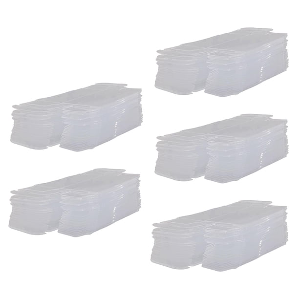 Vitrina de coche modelo de vehículo 50x 1/64, caja organizadora de accesorios para caja de exposición de coche modelo, cajas de PVC transparentes para M