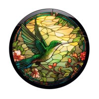 Magideal - Calcomanía Para Ventana, Calcomanía De Vidrio De Colibrí De Pvc, Decoración De Pared, Calcomanía Decorativa Para Puerta Corrediza De Vidrio Redonda, C Estilo C