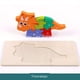 thumbnail image 1 of Children's 3d Wooden Three-dimensional Puzzle Building Blocks Baby Puzzle Early Education Intelligence Wooden Dinosaur Toys For Baby Birthday Gift Children's Day Gift, 1 of 3