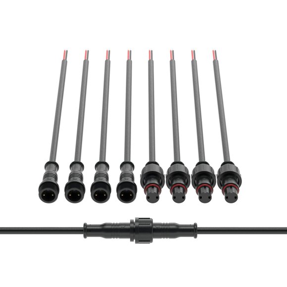 Conector BTF-LIGHTING de 2 pines IP65 20 cm 5 pares calibre 22 AWG