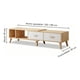 thumbnail image 3 of Rack Tv Ancho Extendible 120-198cm 2 Tiras Vanguardia Homer Color Marrón, 3 of 8