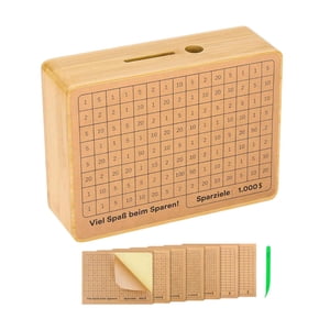 Bothyi - Banco De Almacenamiento De Dinero, Decoración Del Hogar Reutilizable, Banco Portátil Para Niños Y Niñas