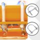 thumbnail image 5 of Uxcell Pernos en U Redondos 0.87" Ancho Interior Longitud con Placa de Tuerca y Arandela para Eje de Remolque de Barco M8x38mm, 5 of 7