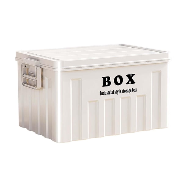 Contenedor De Almacenamiento Con Tapa, Caja Grande Para Uso General Con Asas Para Juguetes, Herramientas Y Transporte