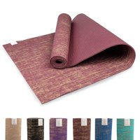 Esterilla De Yoga Myga Yute De Alto Rendimiento, 72 X 61 Cm, 5 Mm De Grosor